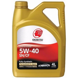 Масло моторное IDEMITSU SN/CF 5W-40 синтетическое 4 л 30015046746 фото