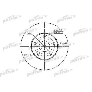 Диск тормозной PATRON PBD1431 фото
