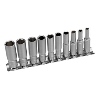 Набор головок торцевых 1/4" 6гр. удлиненных 10пр. STELS фото 2