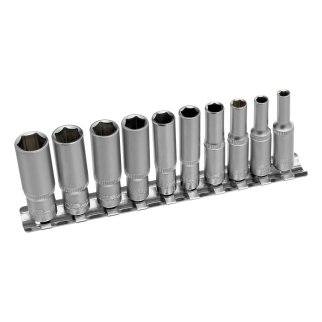 Набор головок торцевых 1/4" 6гр. удлиненных 10пр. STELS фото 2