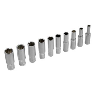 Набор головок торцевых 1/4&quot; 6гр. удлиненных 10пр. STELS фото