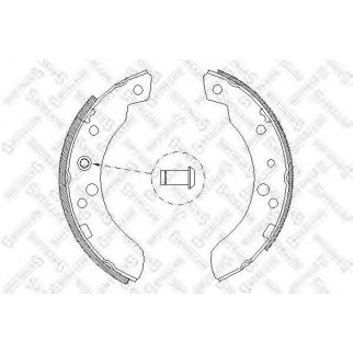 122 100-SX_=4111.00=440SBS=361419B=FSB394 !колодки барабанные Ford Transit 80-120 85-91 фото
