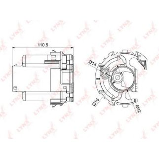 Фильтр топливный LYNXauto LF1066M фото