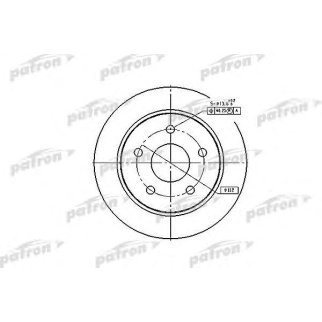 Диск тормозной PATRON PBD1651 фото