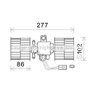 Моторчик отопителя AVA SA8022 фото