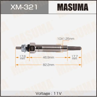 Свеча накаливания Masuma XM-321 фото