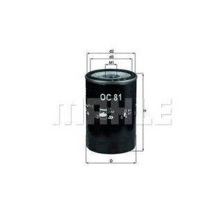 Фильтр масляный MAHLE OC 81 фото