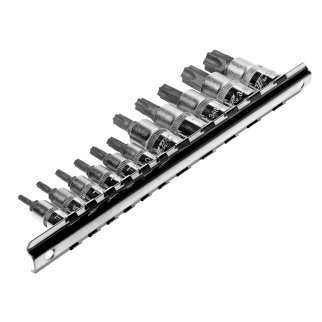 Набор головок торцевых с насадкой TORX 1/4-3/8&quot;, T10H-T60H 11шт JTC фото