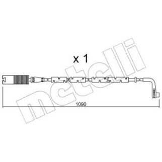 Датчик износа колодок METELLI _SU.206 фото