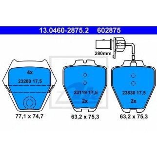 Колодки тормозные дисковые передн, AUDI: A4 S4 quattro 94-01, A4 Avant S4 quattro 94-01, A6 2.7 T/2.7 T quattro/4.2 quattro/S6 quattro 97-05, A6 Avant 2.7 T/2.7 T quattro/4.2 фото
