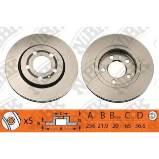 Диск тормозной задний для VAG 8N0615601B фото