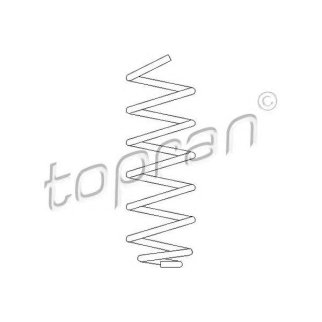 Пружина задняя topran 207002755 фото