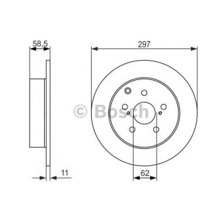 Диск тормозной BOSCH 0 986 479 574 фото