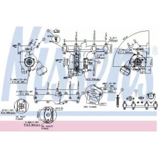 Турбокомпрессор двигателя AUDI A3/FORD GALAXY/OCTAVIA/VW BORA/GOLF/SHARAN 1.9TDI фото