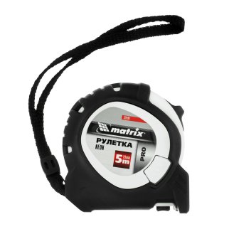 Рулетка Neon, 5 м x 19 мм, обрезиненный корпус, 3 фиксации, PRO// Matrix фото 4