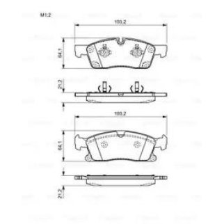 Колодки тормозные передние к-кт BOSCH 0 986 494 672 фото