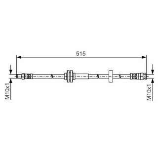 Шланг тормозной TRIALLI BF 1611 фото 2