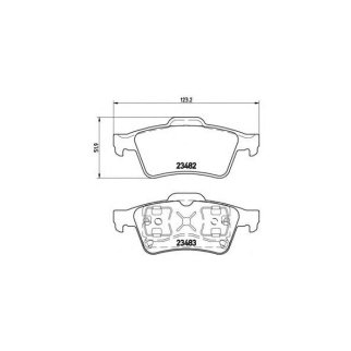 Колодки тормозные к-кт brembo P 59 044 фото