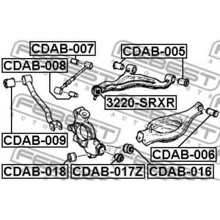 Сайлентблок FEBEST CDAB-017Z фото