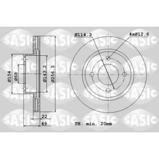 Диск тормозной комплект NISSAN ALMERA CLASSIC/N16/PRIMERA P10/P11/AD/WINGROAD Y11 R14 9004569J фото