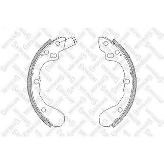 071 101-SX_=4060.01=653SBS !колодки барабанные Kia Sephia 93>/Shuma 1.5-1.8 97> фото