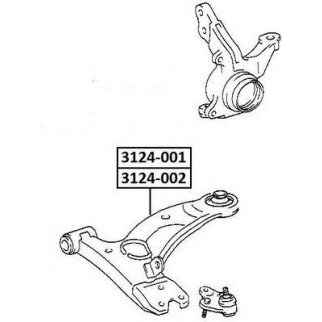 Рычаг передний ASVA 3124-002 фото