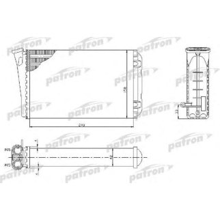 Радиатор отопителя OPEL OMEGA B 2.0-2.5TD, 94- фото