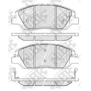 Колодки тормозные передние к-кт NiBK PN0446 фото