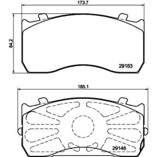 Колодки тормозные передние к-кт TRIALLI PFT 29115 фото 5
