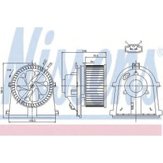 Моторчик отопителя Nissens 87022 фото