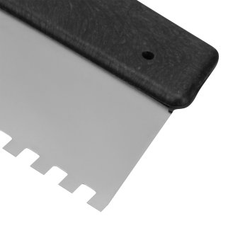 Шпатель из нержавеющей стали, 150 мм, зуб 8x8 мм, пластмассовая ручка СИБРТЕХ 85471 фото 4