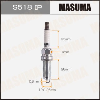 Свеча зажигания Masuma S518IP фото