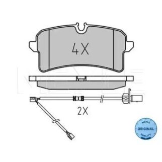 Колодки тормозные MEYLE _025 246 4317 фото