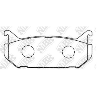 Колодки тормозные задние дисковые к-кт NiBK PN5238 фото