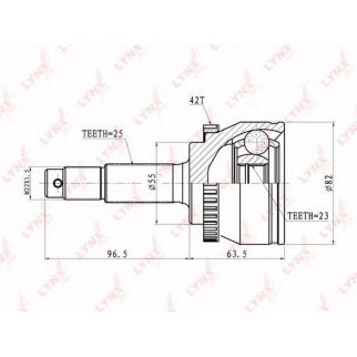 ШРУС наружный LYNXauto CO5770A фото