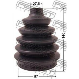 Пыльник ШРУСа FEBEST 2917P-DIIIF фото