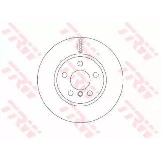 Диск тормозной передний вентилируемый TRW DF6757 фото