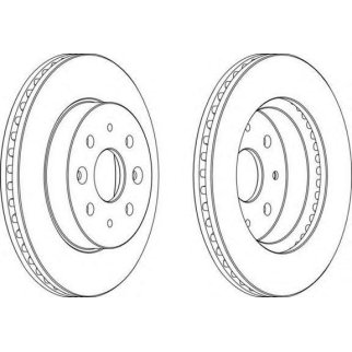 Диск тормозной передний вентилируемый FERODO DDF1542 фото