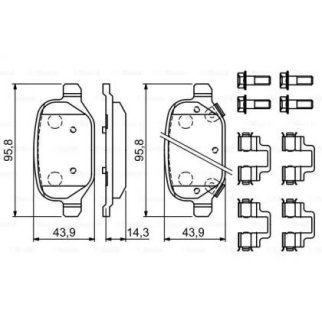 Колодки тормозные BOSCH _0 986 494 935 фото
