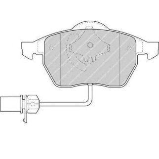 Колодки тормозные передние к-кт FERODO FDB1323 фото