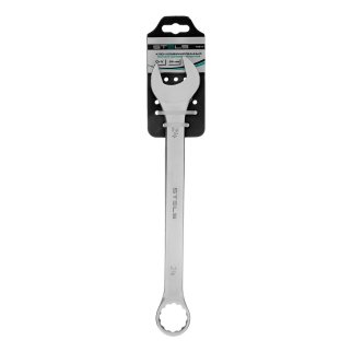 Ключ комбинированный 24 мм, CrV, матовый хром// STELS фото 5