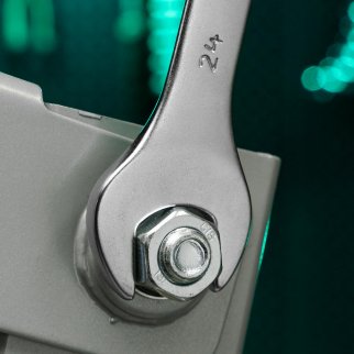 Ключ комбинированный 24 мм, CrV, матовый хром// STELS фото 6