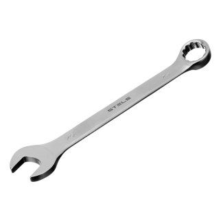 Ключ комбинированный 24 мм, CrV, матовый хром// STELS фото