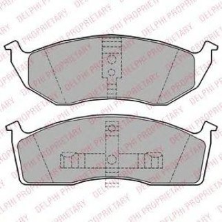 Колодки тормозные передние к-кт DELPHI LP1164 фото