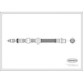 Шланг тормозной CORTECO 19035876 фото
