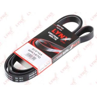 Ремень ручейковый LYNXauto 6PK1670 фото