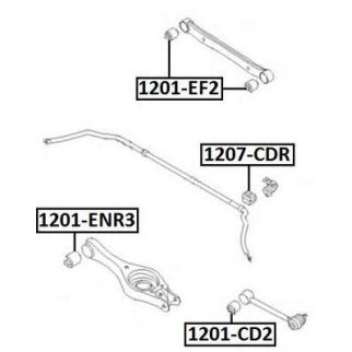Сайлентблок ASVA 1201-EF2 фото