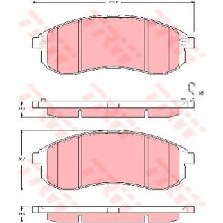Колодки тормозные передние к-кт TRW GDB3380 фото