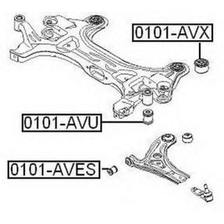 Сайлентблок ASVA 1101-AVU фото