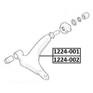 Рычаг передний левый ASVA 1224-002 фото